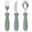 Toddler Junior Stainless Steel Cutlery Set - Sage