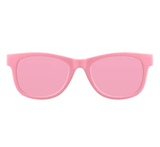 Teeny Baby Classic Wayfarer Polarized Sunglasses With Strap - Pink Reflective