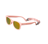 Teeny Baby Classic Wayfarer Polarized Sunglasses With Strap - Pink Reflective