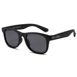 Teeny Toddler Junior Classic Wayfarer Polarized Sunglasses With Strap - Black