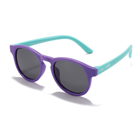 Teeny Toddler Junior Keyhole Polarized Sunglasses - Purple Teal