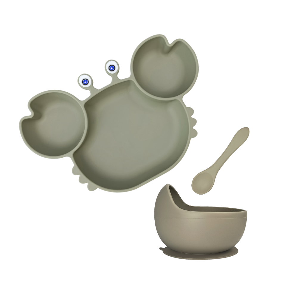 https://www.teenycherubs.com.au/cdn/shop/products/Baby-toddler-silicone-feeding-set-bib-crab-animal-plate-bowl-spoon-BPA-free-Sage.png?v=1670592447