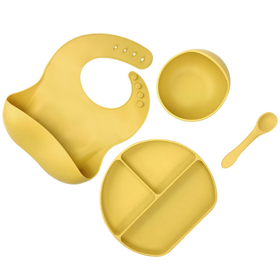 Elephant Silicone Baby Feeding Set