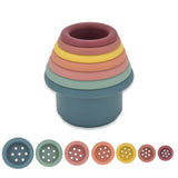 Montessori Silicone Stacking Cups - Green Success